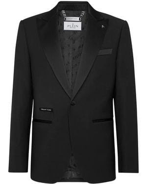 Philipp Plein Lord Single-Breasted Blazer - Black