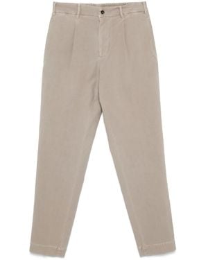 Dell'Oglio Pleat-Detail Trousers - Natural