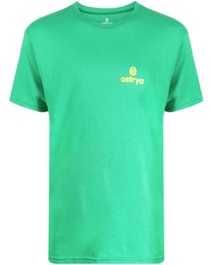 Ostrya ラウンドネック Tシャツ - グリーン