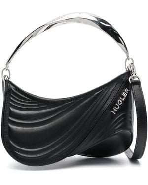 Mugler Borsa Tote Spiral Curve 01 Piccola - Nero