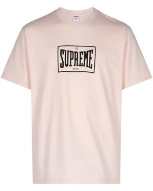 Supreme Warm Up "Pale" T-Shirt - Pink