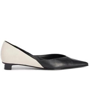 Ami Paris Lederpumps Mit Spitzer Kappe - Schwarz