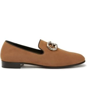 Giuseppe Zanotti レザーローファー - ブラウン