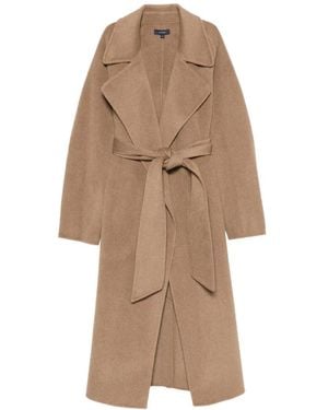 Soeur Manteau Harvard À Taille Ceinturée - Natural