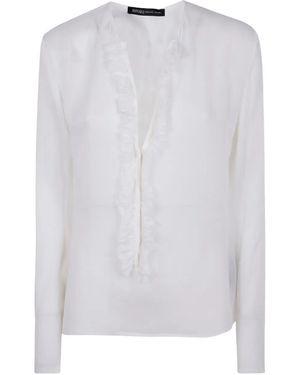 Ibrigu Camisa Con Detalle De Volantes - Blanco