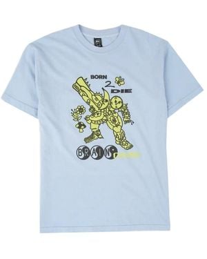 Brain Dead Katoenen T-Shirt Met Surrealistisch Figuur - Blauw
