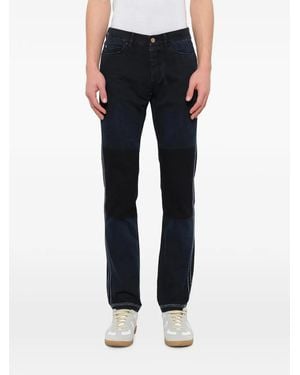 Lanvin Contrast-Knee Jeans - Blue