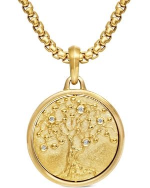David Yurman 18Kt Life And Death Duality Gelbgoldamulett 30Mm - Mettallic