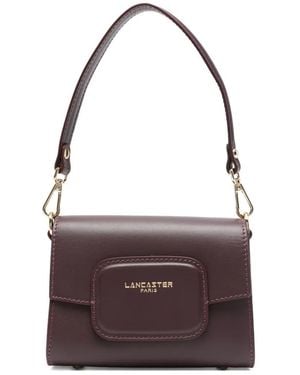 Lancaster Mini Leather Tote Bag - Purple