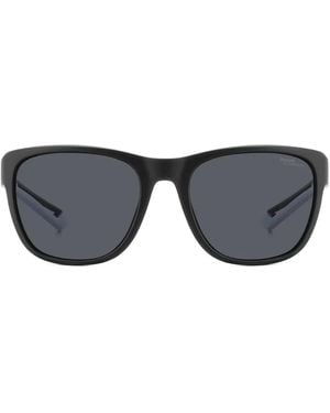 Polaroid Gafas de sol con montura cuadrada - Gris