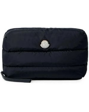 Moncler Caradoc Quilted Clutch Bag - Blue