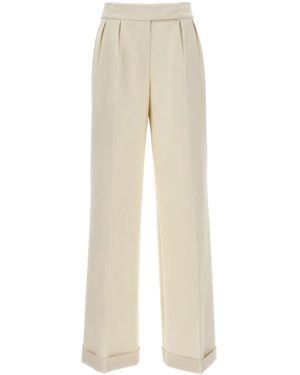 Kiton Pantaloni A Palazzo Sartoriali - Neutro