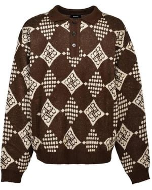 BREATH Pullover Mit Polokragen - Braun