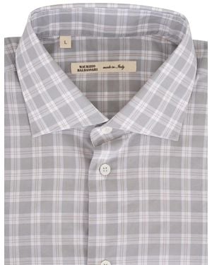 Maurizio Baldassari Chemise Boutonnée À Carreaux - Gris