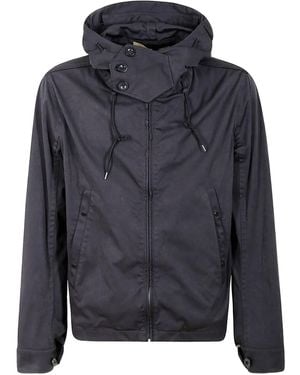 C.P. Company Hooded Zip-Front Jacket - Blue