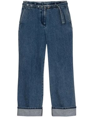 3.1 Phillip Lim Vaqueros Acampanados Con Cinturón - Azul