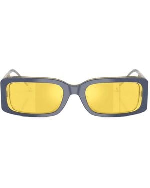 DIESEL Rectangle-Frame Sunglasses - Yellow