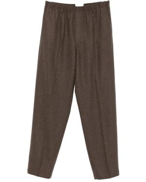 Cellar Door Elastic-Waist Pants - Gray
