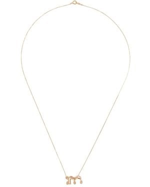 Charlotte Chesnais 18K Letter M Diamond Necklace - White
