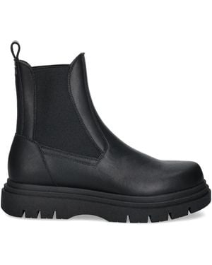 Guess Lug-Sole Chelsea Boots - Black