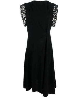 Isabel Marant Leronia Sequin-Embellished Midi Dress - Black