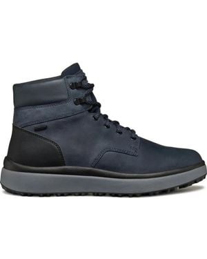 Geox Granito + Grip Abx Lace-Up Platform Boots - Blue