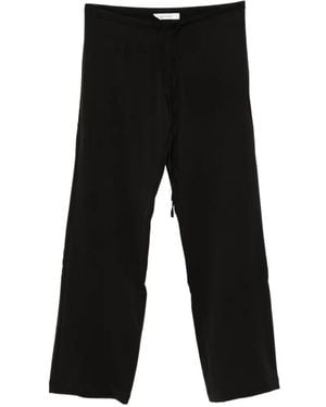 GIMAGUAS Delya Drawstring Straight-Leg Pants - Black