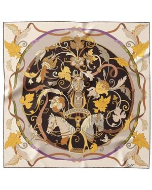 Elizabetta Elena Silk Bandana - Metallic
