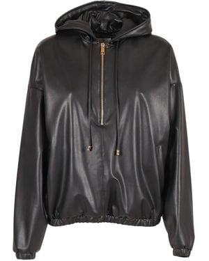 Elisabetta Franchi Half-Zip Hoodie - Black