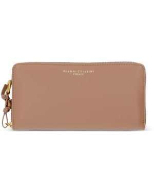 Gianni Chiarini Zip Pendant Wallet - Brown