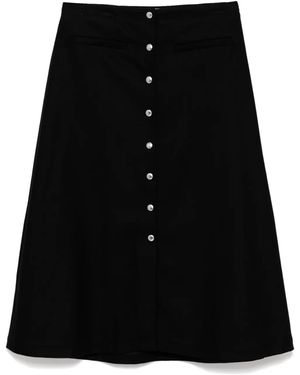 Maison Kitsuné スナップ スカート - ブラック