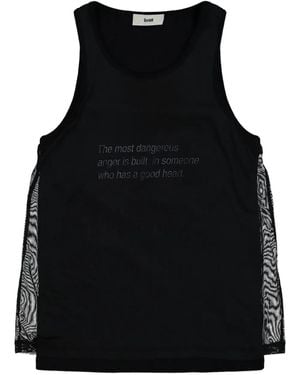 GmbH Round-Neck Tank Top - Black