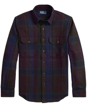 Polo Ralph Lauren Classic Fit Plaid Twill Workshirt - Blue
