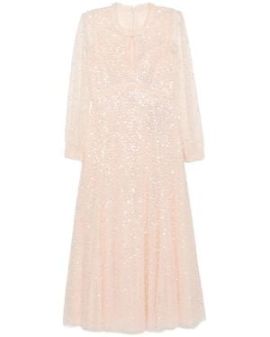 Needle & Thread Sequin-Embellished Dress - Pink