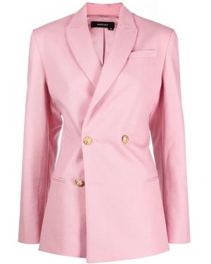 ANOUKI Double-Breasted Blazer - Pink