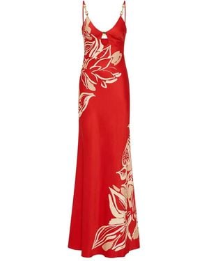 Rebecca Vallance Tallara Maxikleid mit Blumenmotiv - Rot