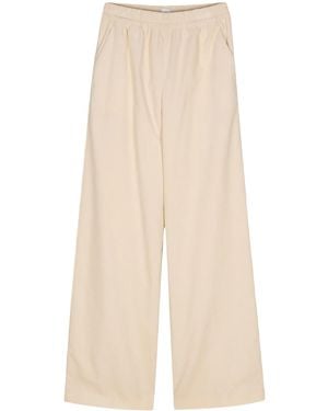 Eleventy Wide-Leg Corduroy Trousers - Natural