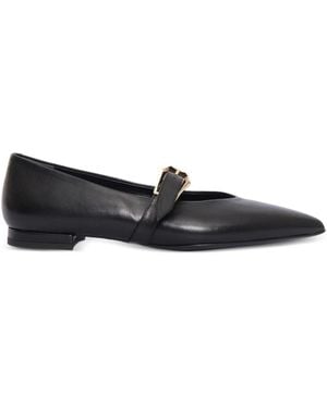 Sergio Levantesi Venere56 Buckle-Strap Ballet Flats - Black