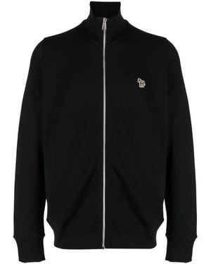 Paul Smith Sweat Zippé À Patch Zèbre - Noir