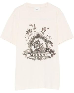 Isabel Marant Zewel Graphic-Print T-Shirt - White
