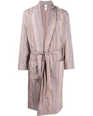Paul Smith Artist Stripe Tie-Waist Jacket - Pink