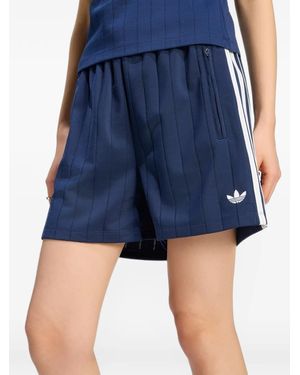 adidas Pinstripe Firebird Shorts - Blue