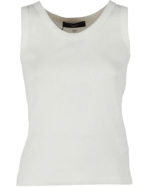 Weekend by Maxmara Ribbed Top - White