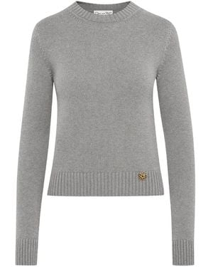 Oscar de la Renta Maglione Con Nodo - Grigio