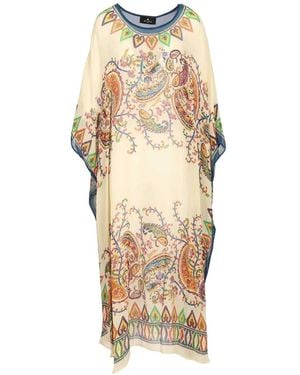 Etro Paisley printed kaftan - Neutro