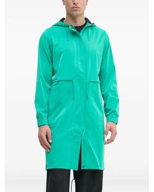 Rains Chubasquero con capucha y cordones - Azul
