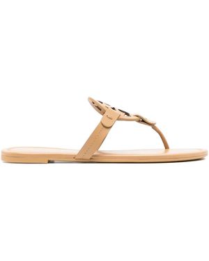 Tory Burch Miller Flat Sandals - Natural