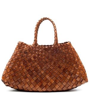 Dragon Diffusion Small Santa Croce Woven Tote Bag - Brown