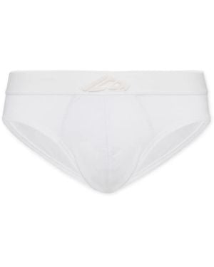 DSquared² Icon Logo-Patch Briefs - White