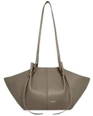 Yuzefi Mochi Pebble-Grain Shoulder Bag - Natural